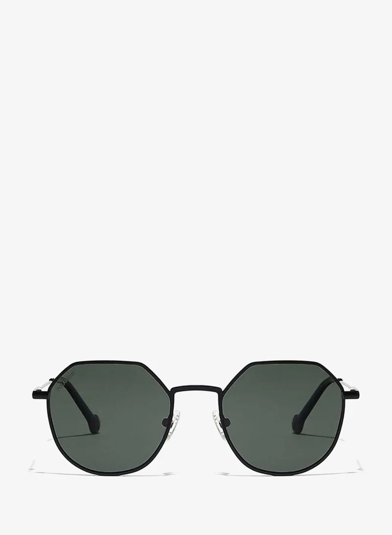 30Sundays 30Sundays TURN UP Polarised,Men Sunglasses, Geometric Sunglasses, UV Protection: UV400 (Black,Green)