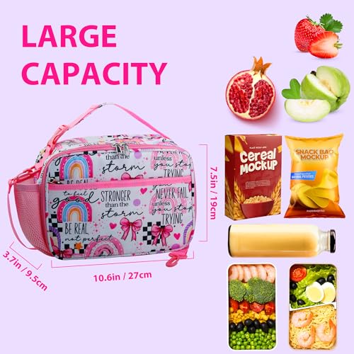 RLGPBON Kids Lunch Box Insulated Lunch Bag for Boys Girls,Cute Lunch Bag and Reusable Toddler Lunch box for School and Daycare - Image 2