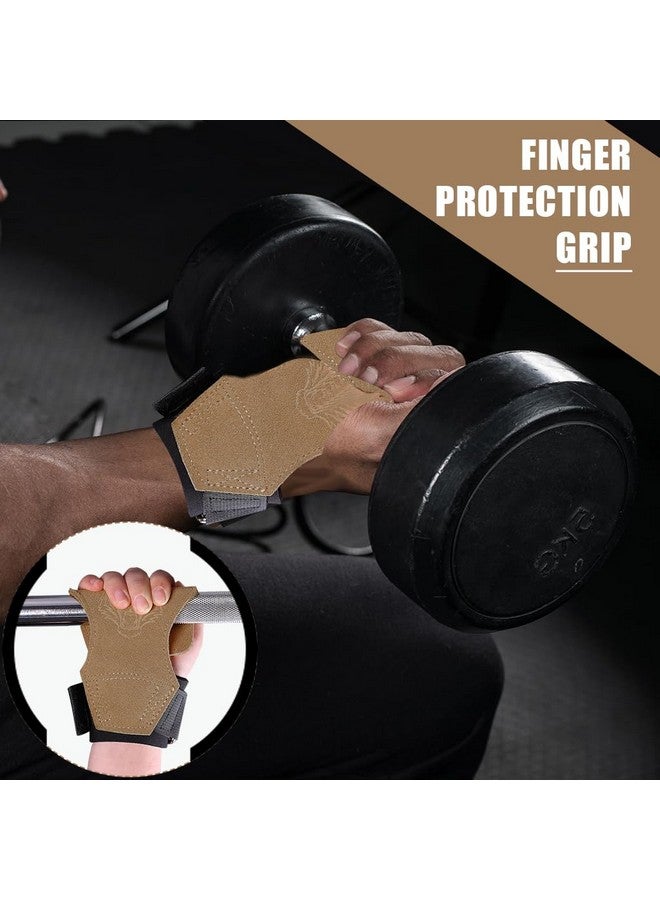 Proberos® Weight Lifting Wrist Strap with Padded Support Belt, Anti-Slip Synthetic Leather Gym Straps for Weightlifting, Workout, Wrist Protection, Stronger Grip, Adjustable, Unisex Fitness Accessory - Image 5