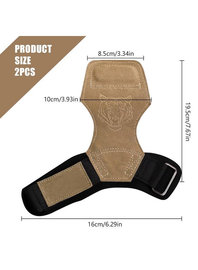 Proberos® Weight Lifting Wrist Strap with Padded Support Belt, Anti-Slip Synthetic Leather Gym Straps for Weightlifting, Workout, Wrist Protection, Stronger Grip, Adjustable, Unisex Fitness Accessory - Image 2