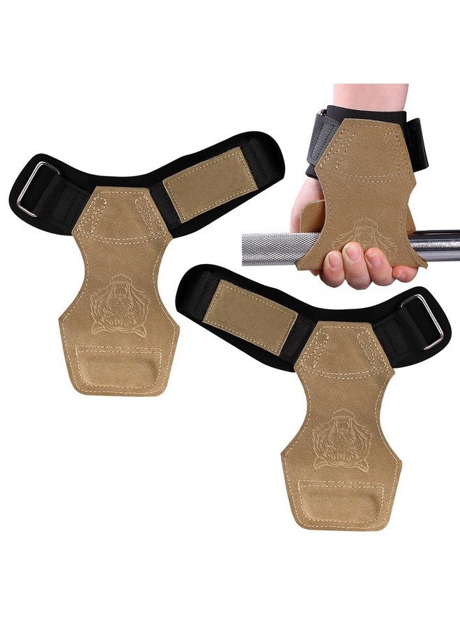 Proberos® Weight Lifting Wrist Strap with Padded Support Belt, Anti-Slip Synthetic Leather Gym Straps for Weightlifting, Workout, Wrist Protection, Stronger Grip, Adjustable, Unisex Fitness Accessory - Image 1