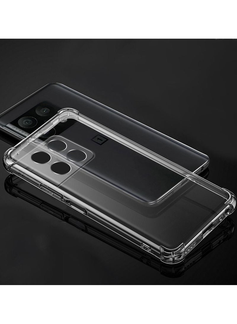 CATANES OnePlus 10 Pro Clear Shockproof Case Slim Transparent TPU Cover with Bumper Airbag Corners 6.7 inch - Image 5
