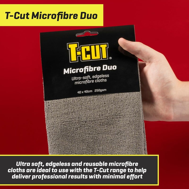 T-Cut Microfibre Duo Pack - Ultra-Soft Edgeless Cleaning Cloths - Image 5