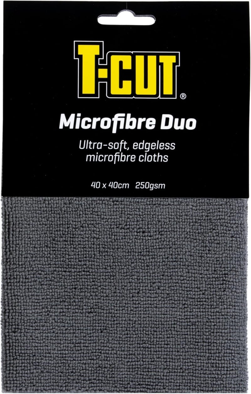 T-Cut Microfibre Duo Pack - Ultra-Soft Edgeless Cleaning Cloths - Image 1