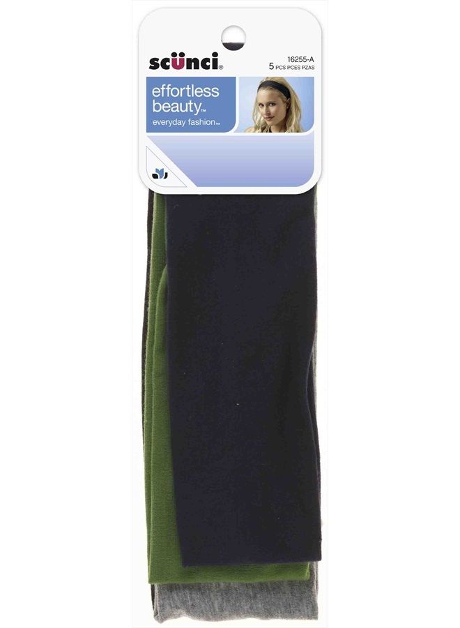 Scunci Effortless Beauty Wide Stretch Basic Headwraps