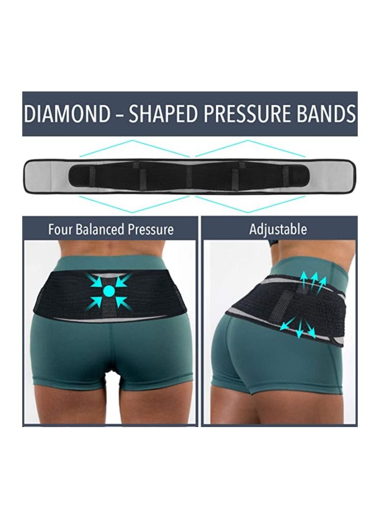 SYOSI Joint Hip Belt, Lower Back Support Brace for Men and Women, Hip Braces for Hip Pain, Pelvic Support Belt, Anterior Pelvic Tilt, Sciatica Pain Relief, and Pelvis Lumbar Nerve Leg Pain, One size Fit All  - Image 3