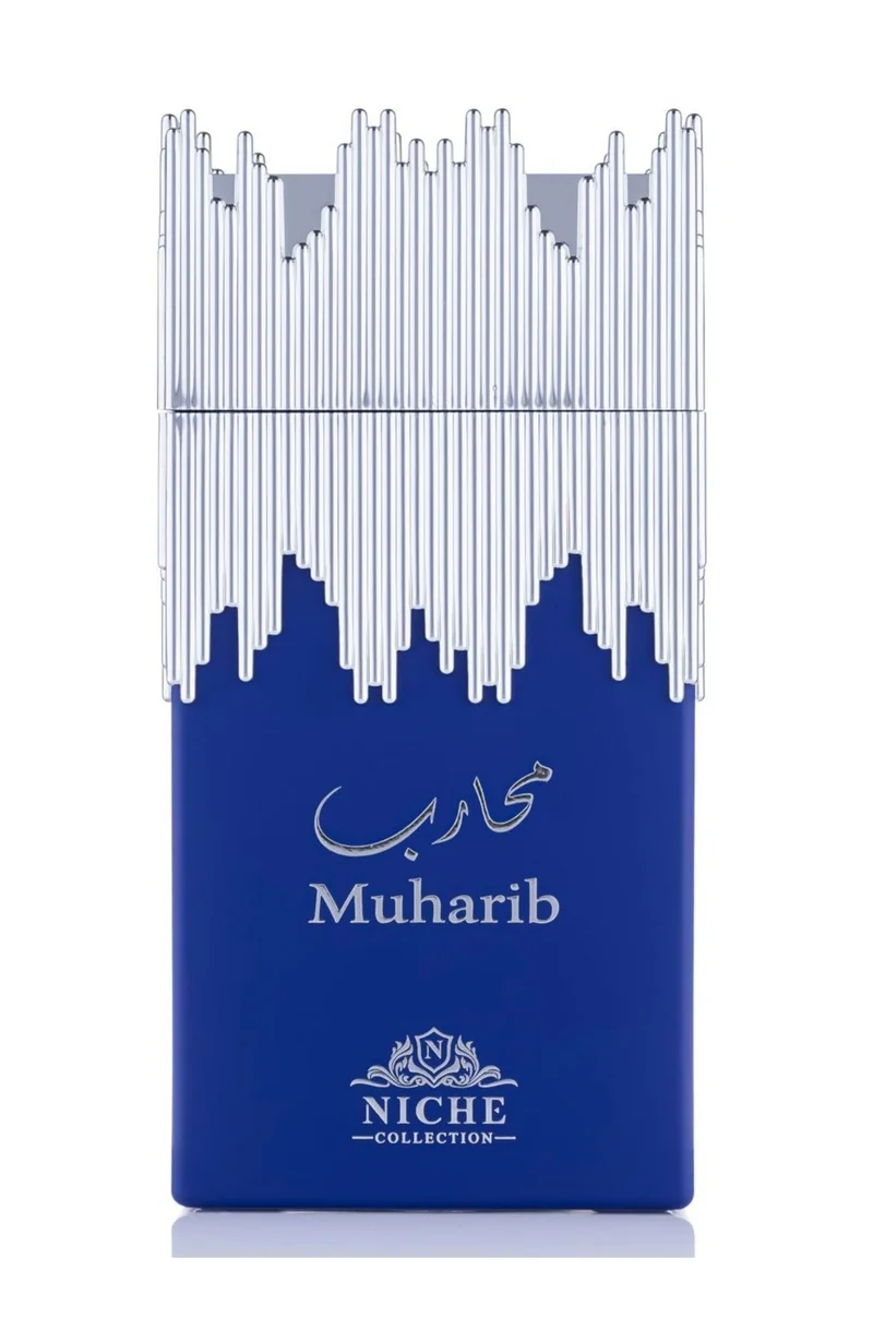 NICHE PERFUMES Khalis Muharib Niche Collection Eau de Parfum for Men, 100ml, Long Lasting Fragrance with Bergamot, Black Currant, Apple & Lemon by NICHE PERFUMES