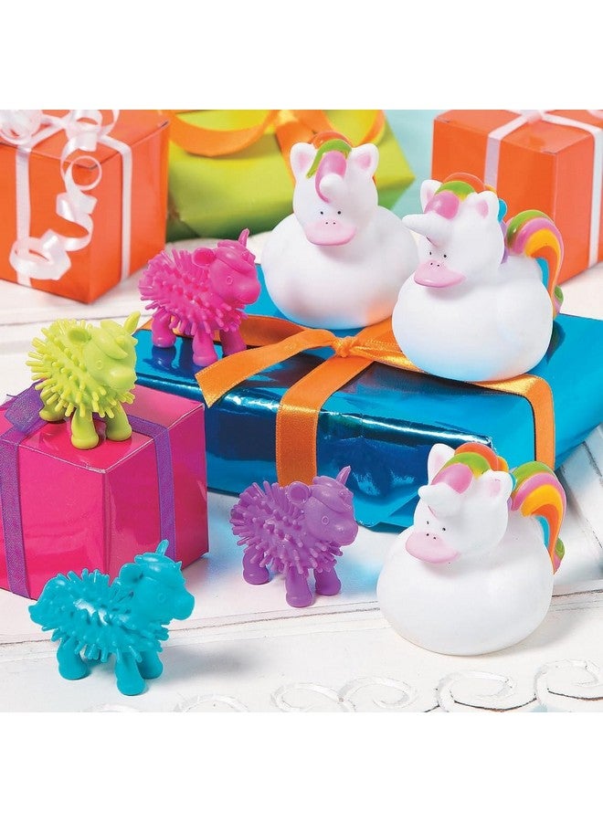 Fun Express Unicorn Rubber Duckies, Ducks, 12 Pieces, Birthday Parties, Treasure Chest Supplies, Princess Party - Image 2