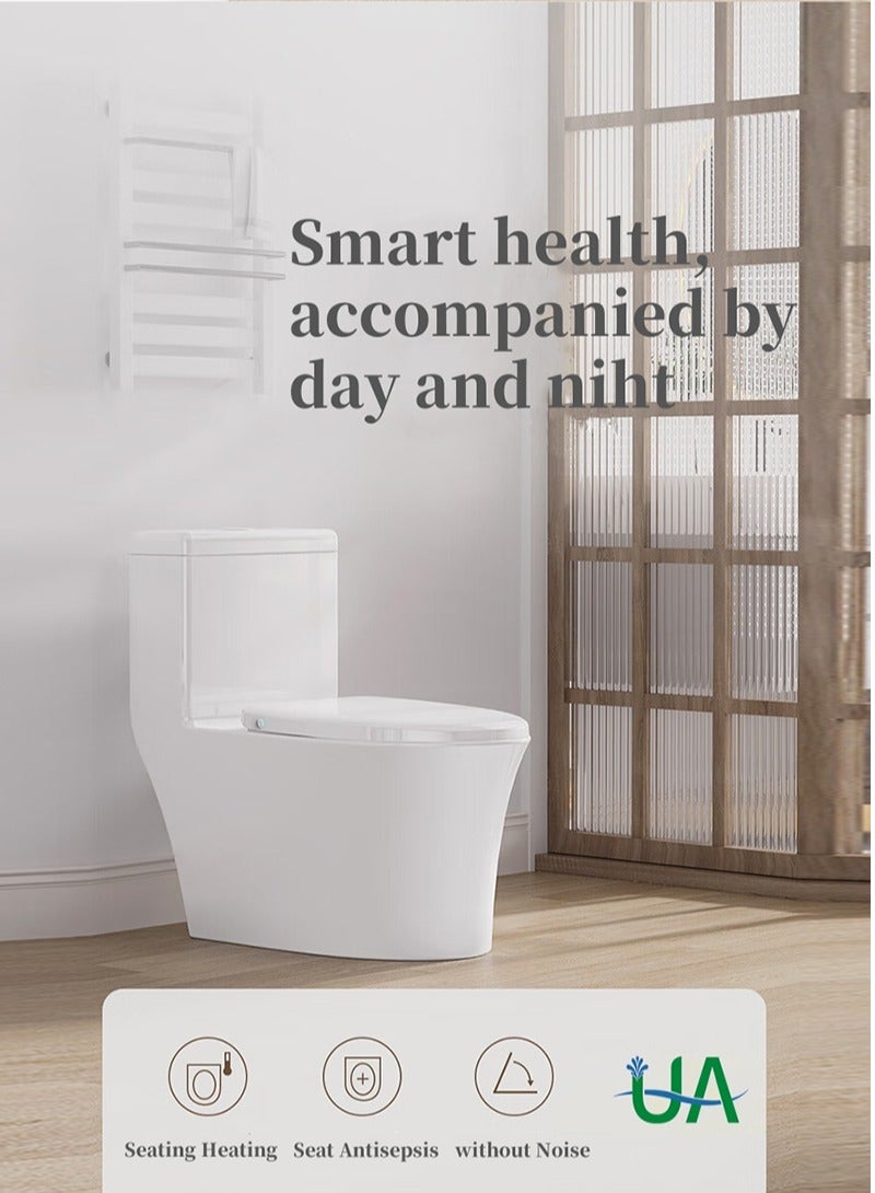 يو إيه غطاء مرحاض كهربائي ذكي - بدون جهاز تحكم - شكل حرف D - Image 3