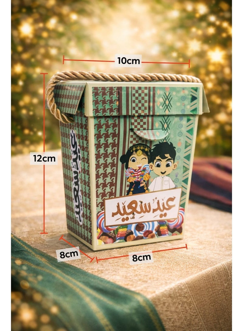 مجموعة هدايا عيد للأطفال - عبوة من 3 قطع | كاميرا لعبة لابوبو مع حزام مطرز + علبة هدايا العيد + بطاقة عيد مبارك | هدية العيد - Image 5