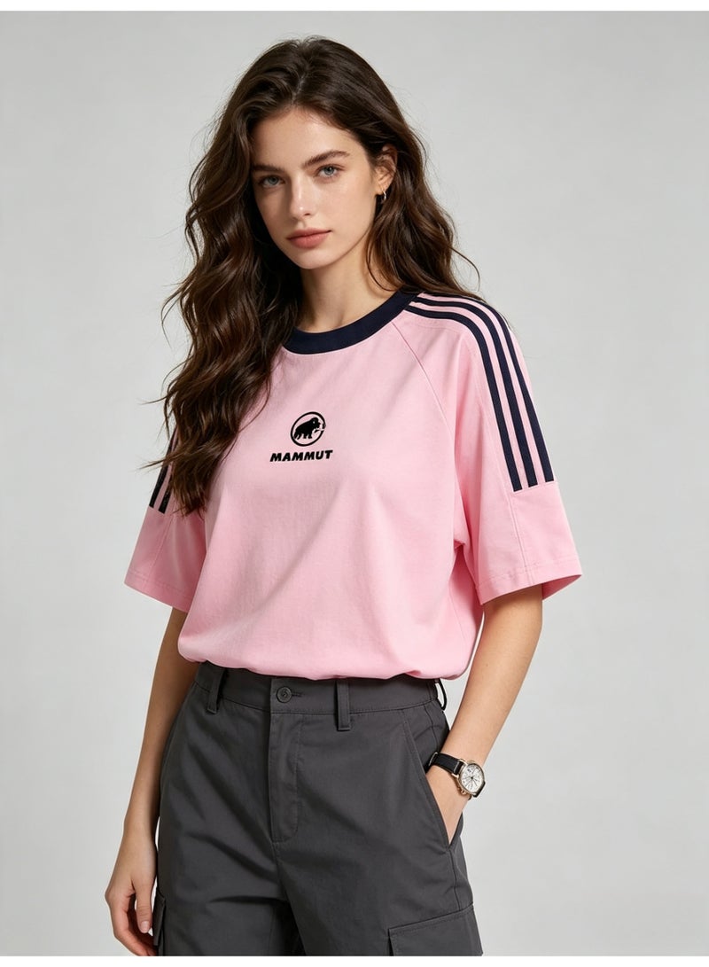 Mammut Contrast striped raglan sleeves loose short sleeve T-shirt - Image 5