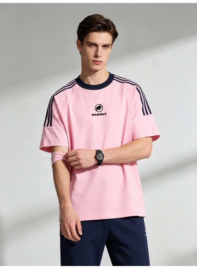 Mammut Contrast striped raglan sleeves loose short sleeve T-shirt - Image 3