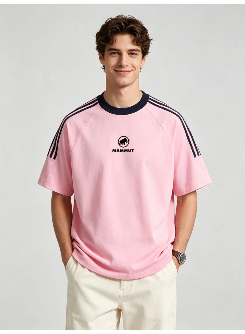 Mammut Contrast striped raglan sleeves loose short sleeve T-shirt - Image 2