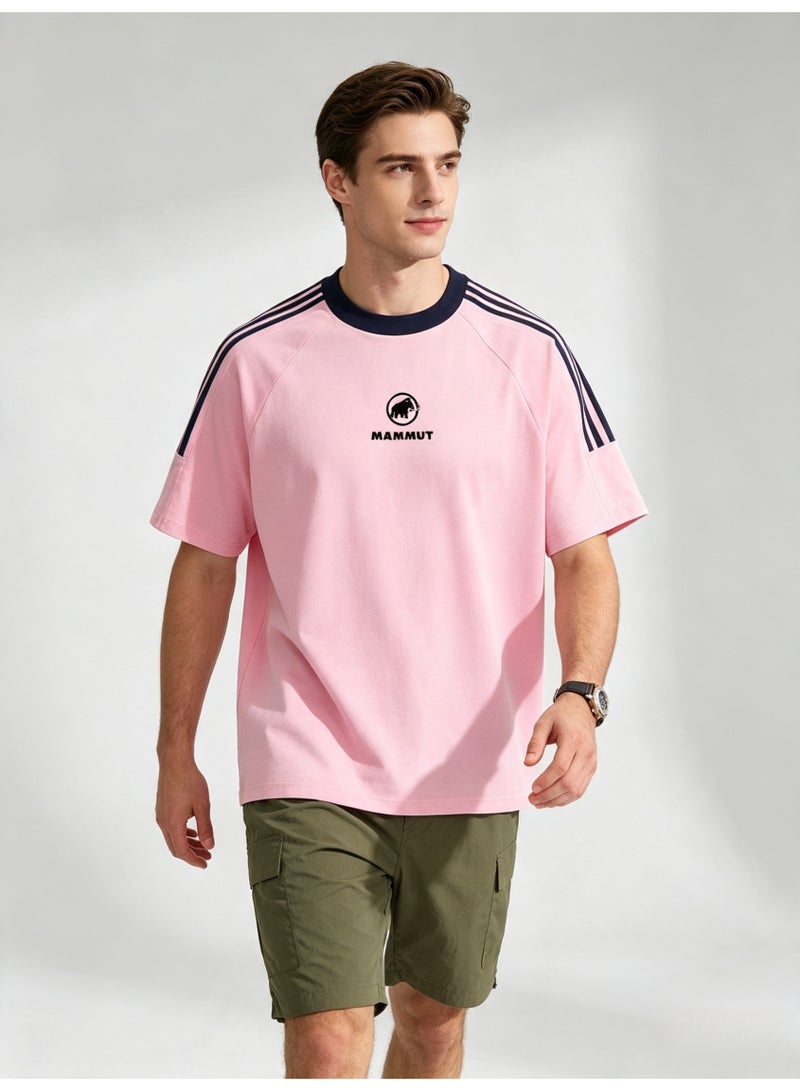 Mammut Contrast striped raglan sleeves loose short sleeve T-shirt - Image 4