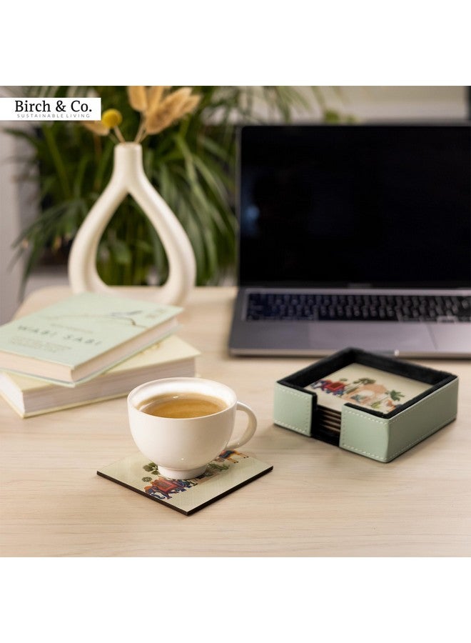 Birch & Co. أكواب بوش & كو. من الفلين - أكواب - ملحقات ديكور طاولة الطعام - مجموعة أكواب لطاولة الطعام للأواني الساخنة - أكواب للأكواب مجموعة من 6 - متينة وطويلة الأمد - Image 2