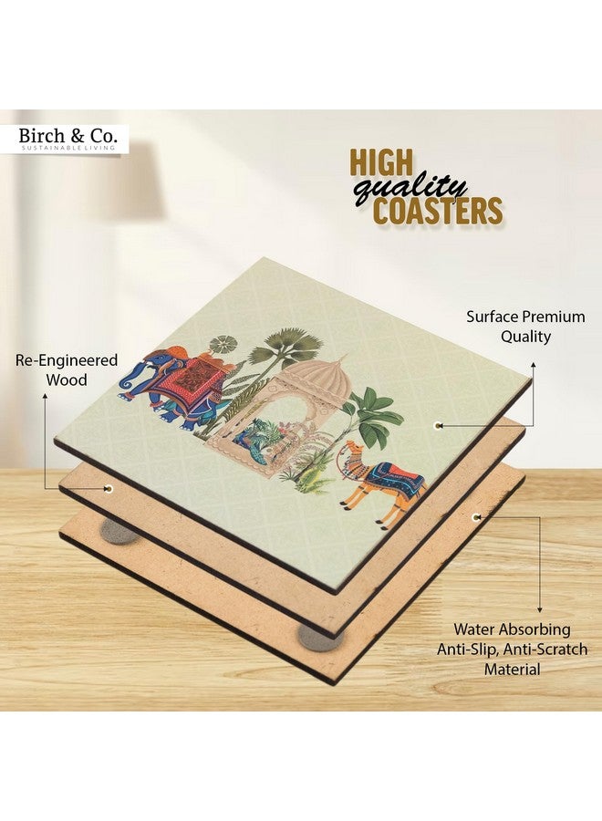 Birch & Co. أكواب بوش & كو. من الفلين - أكواب - ملحقات ديكور طاولة الطعام - مجموعة أكواب لطاولة الطعام للأواني الساخنة - أكواب للأكواب مجموعة من 6 - متينة وطويلة الأمد - Image 3