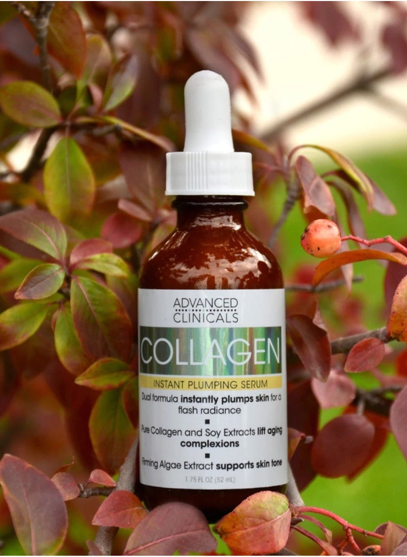 Advanced Clinicals - Advanced Clinicals Collagen Facial Serum Reduces the appearance of wrinkles, dark circles and fine lines 1.75 Fl Oz (52 ml) - Image 1