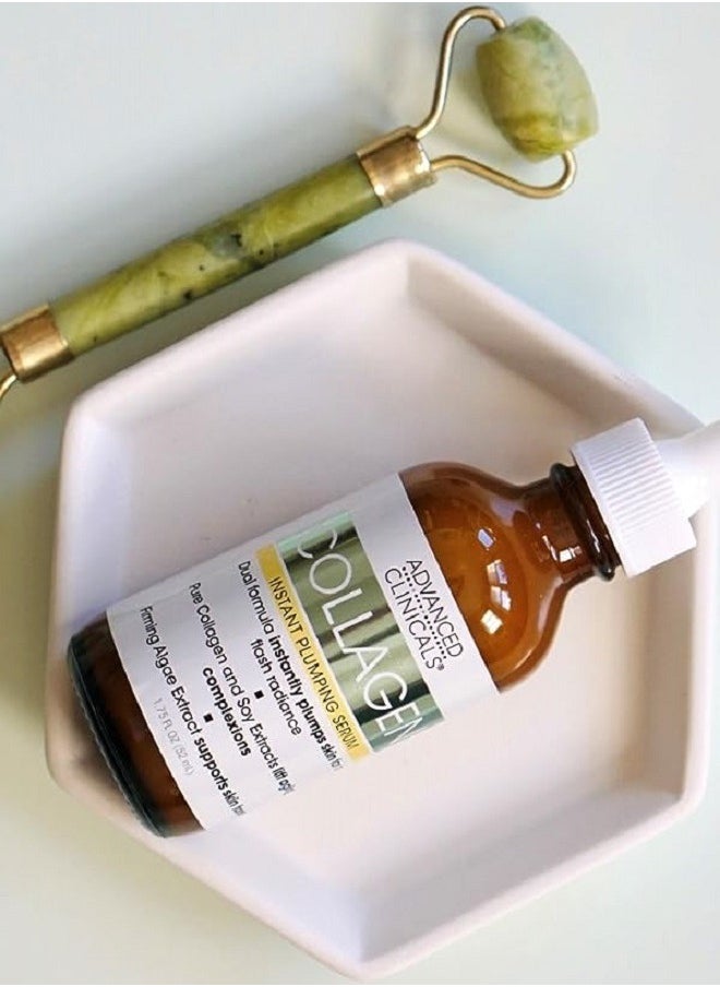Advanced Clinicals - Advanced Clinicals Collagen Facial Serum Reduces the appearance of wrinkles, dark circles and fine lines 1.75 Fl Oz (52 ml) - Image 1