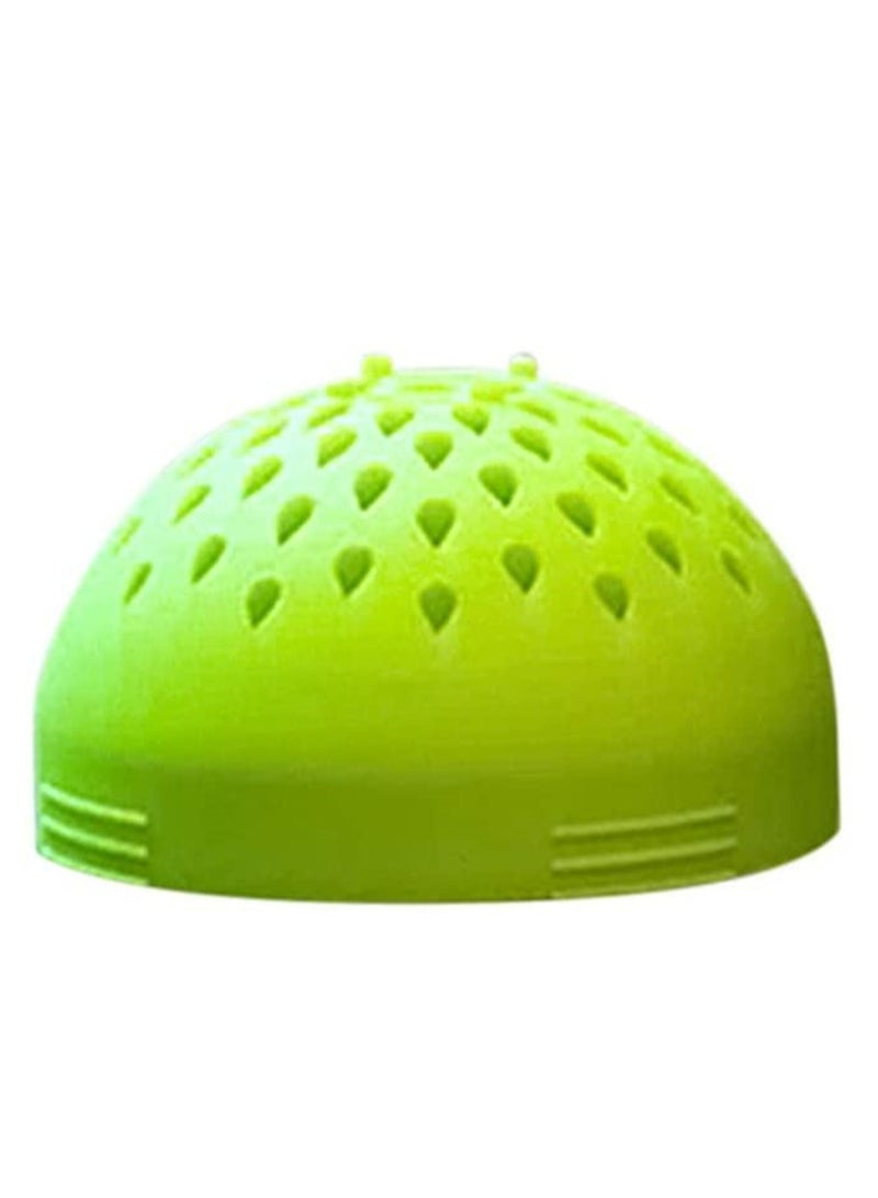 Excefore مصافي سيليكون محمولة، مصفاة مطبخ صغيرة متعددة الاستخدام لطهي سريع بدون متاعب، مصفاة علب صغيرة، مصفاة مطبخ دقيقة لشاي عصير الفاكهة المعلبة للطعام للتصريف، أخضر - Image 1