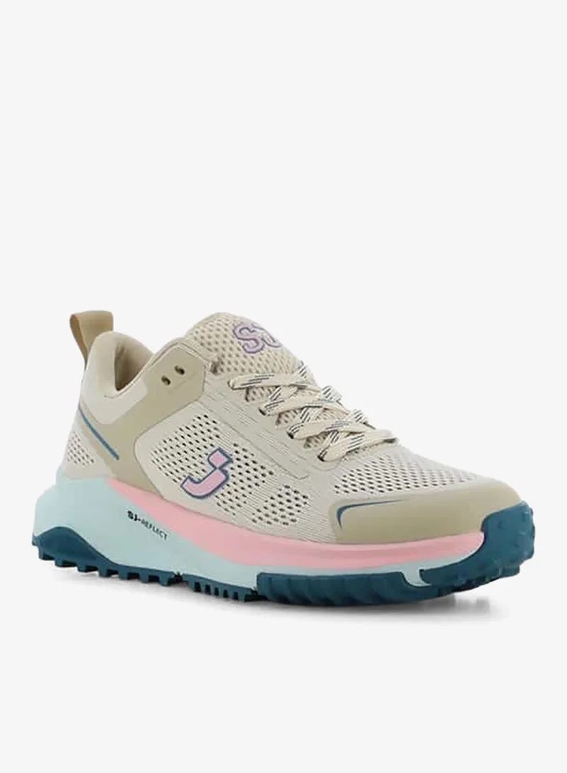 اس جي سنيكرز نسائي بكعب منخفض برباط ونقوش