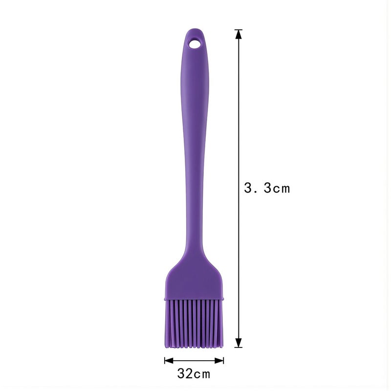 Silicone Basting Brush No Bristle Shed No Sticky Dishwasher Safe Easy Clean Pink 3 Size - Image 5