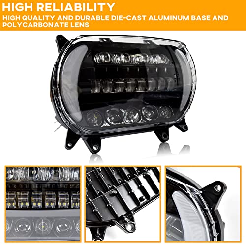 VEISUTOR LED Headlight for Road Glide 15-20, LED Head Light Headlamp Front Lamp with High Low Beam Turn Signal Light White Running Lights for Harley Davidson Motorcycle Road Glide 2015-2020 models - Image 5