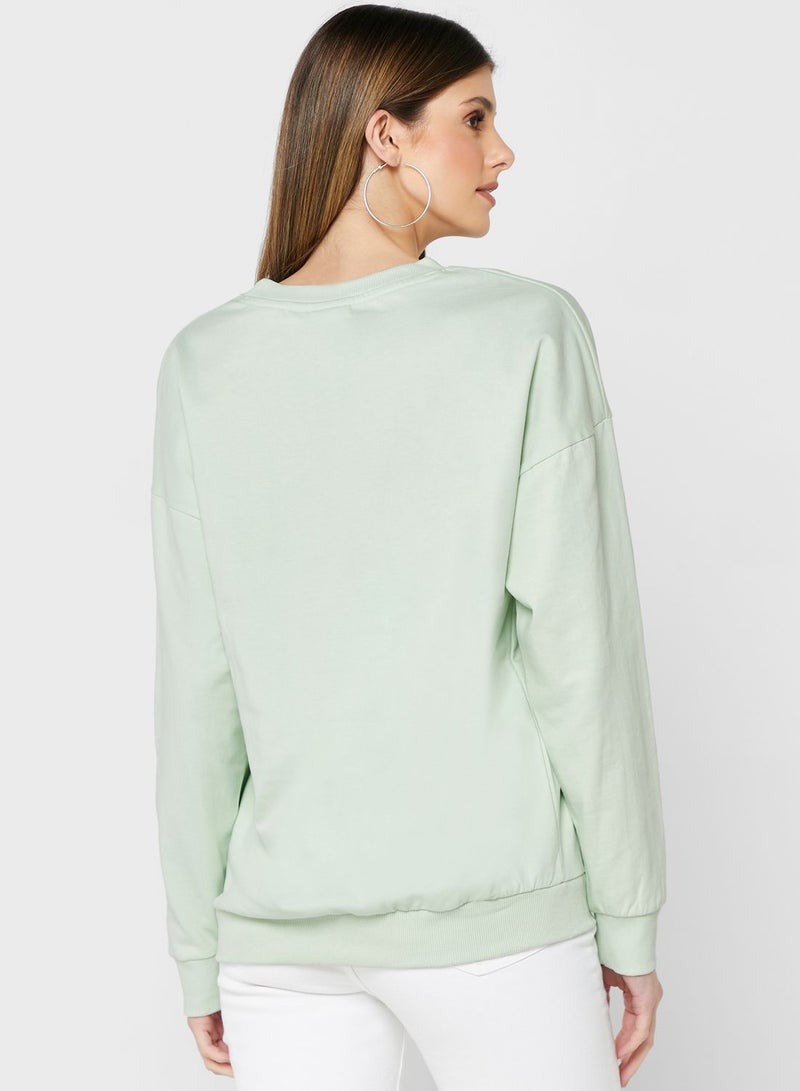 APOH Round Neck Printed Sweatshirt - Image 2
