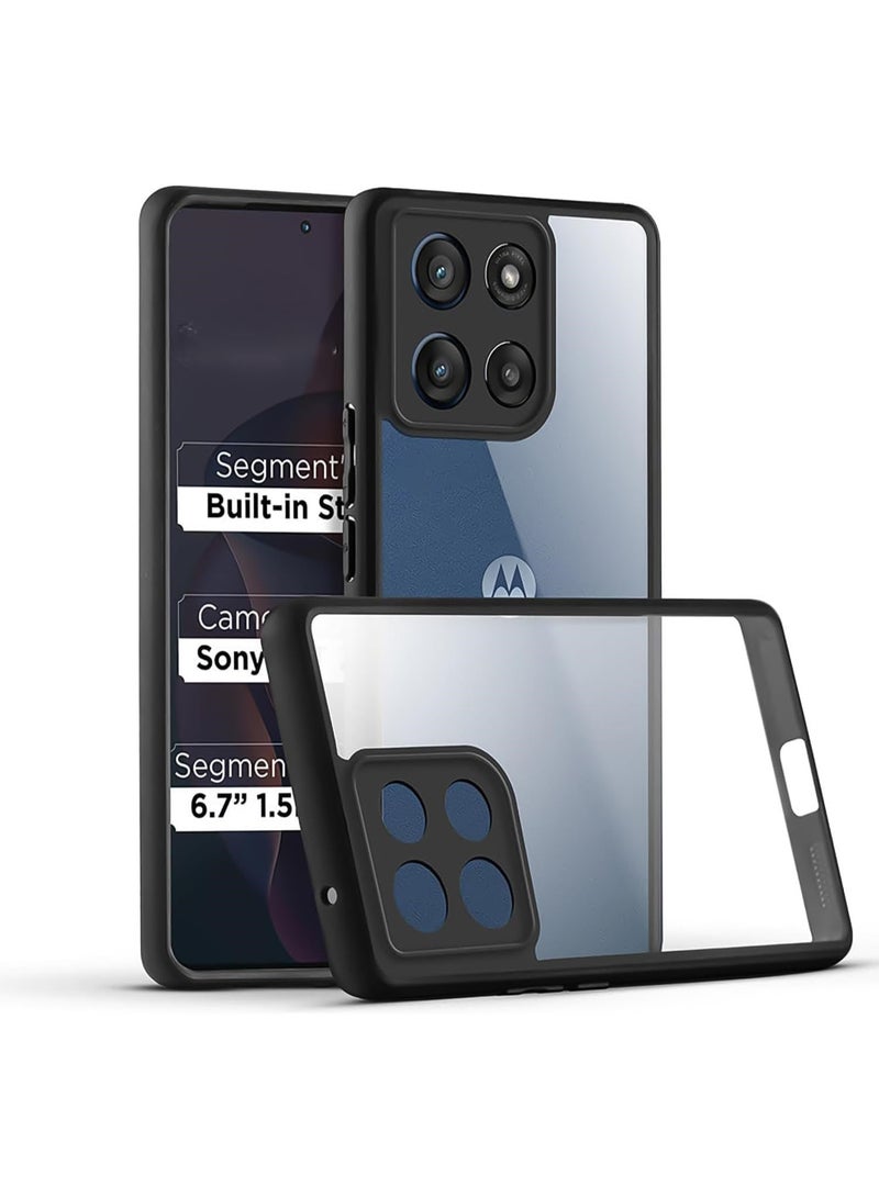 تي ام جراب TM شفاف لـ موتورولا إيدج 60 فيوجن / Motorola Edge 60 Fusion مضاد للصدمات بحماية الكاميرا وتصميم خفيف وأنيق - Image 1