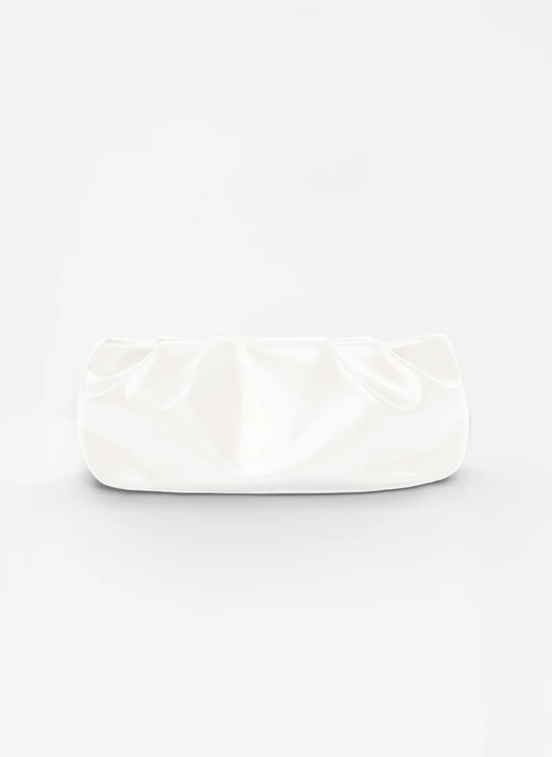 Lichi  Voluminous eco-leather clutch bag with a thin strap for Women | Best Price UAE