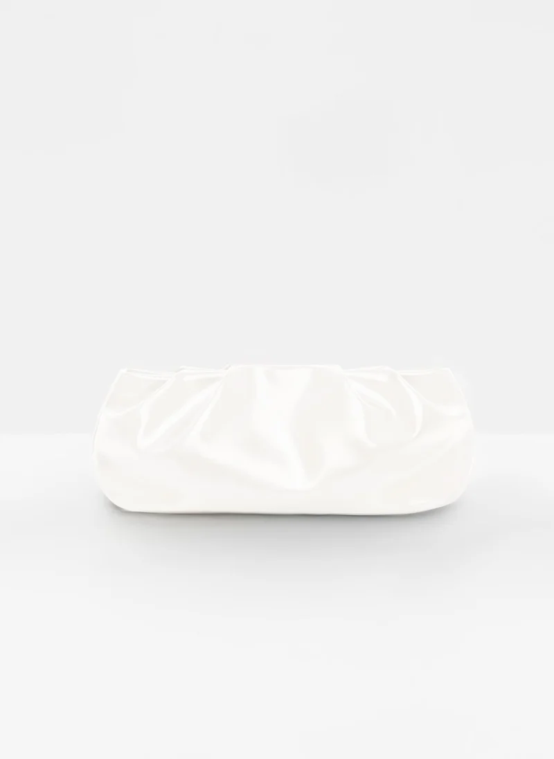 Lichi  Voluminous eco-leather clutch bag with a thin strap for Women | Best Price UAE