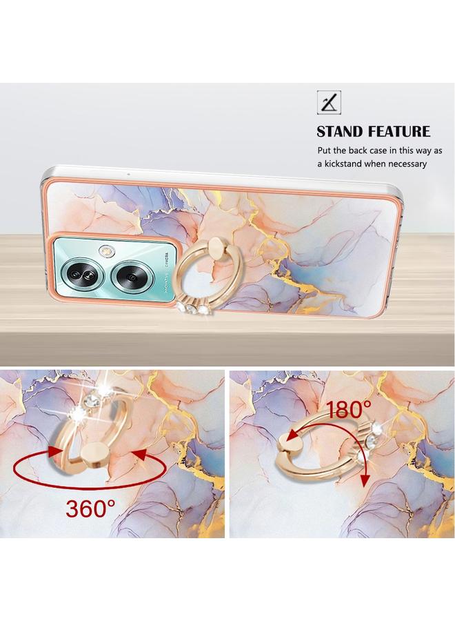 S-TOP Case For OPPO A79 5G Global Electroplating IMD TPU Phone Case with Ring - Image 3