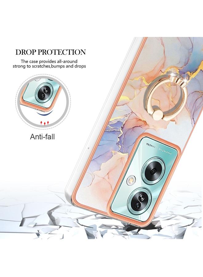 S-TOP Case For OPPO A79 5G Global Electroplating IMD TPU Phone Case with Ring - Image 4
