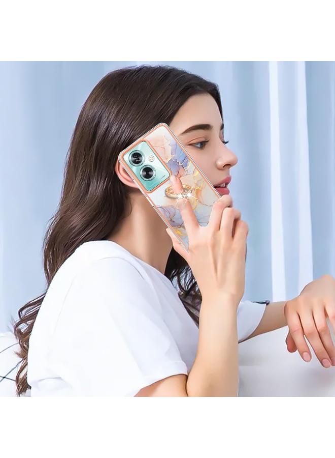 S-TOP Case For OPPO A79 5G Global Electroplating IMD TPU Phone Case with Ring - Image 5