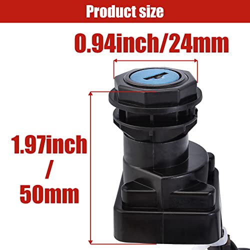 YOFMOO LT80 LT80S Ignition Key Switch Compatible with Suzuki Quadsport 50 80 LTZ50 LTZ50Z 37110-40B00 LT-80 LT-80S LT-Z50 LT-Z50Z ATV - Image 3