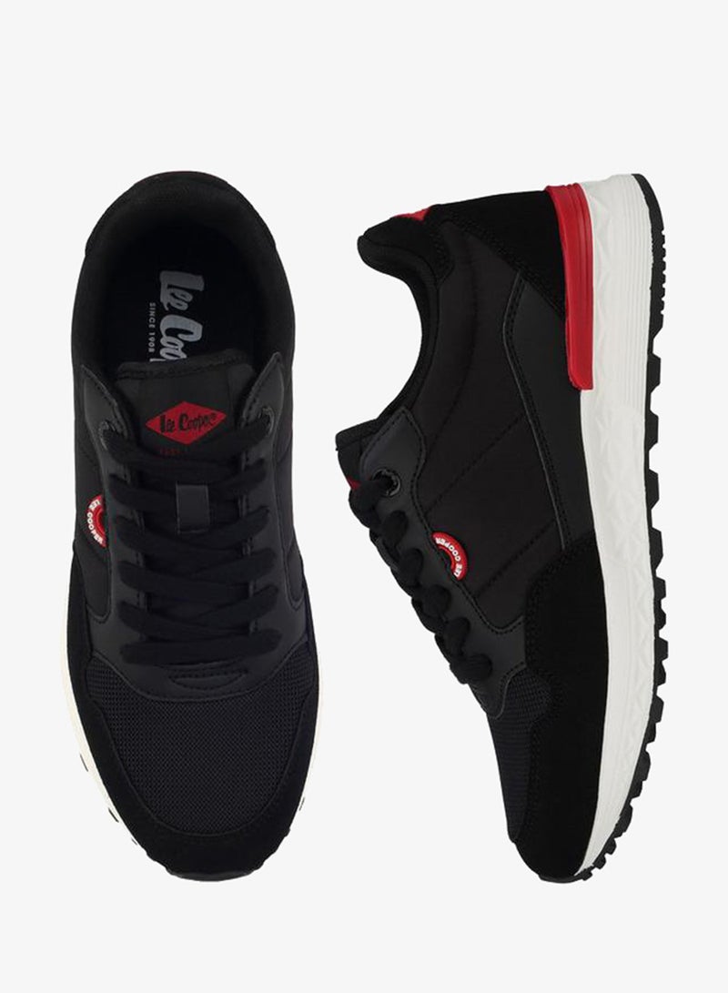 Lee Cooper Textured Lace-Up School Sneakers - Image 1