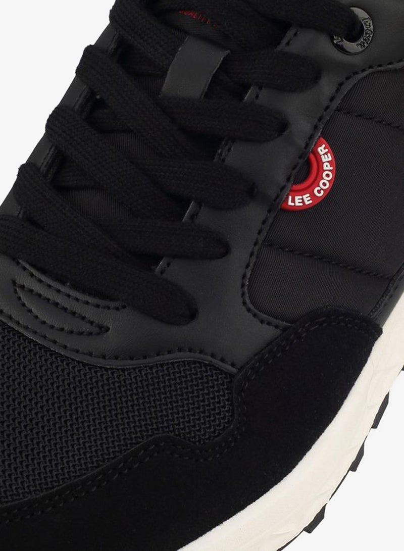 Lee Cooper Textured Lace-Up School Sneakers - Image 4