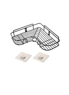 Generic Metal Bathroom Corner Shelf with Rust-Resistant Adhesive Sticker  - Image 1