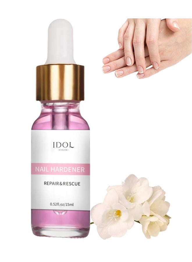 أيدول تقسية الأظافر، حل تغذية الأظافر لعلاج نمو الأظافر، تقوية الأظافر البولندية للأظافر الضعيفة والتالفة، مصل الأظافر للقوة والإصلاح، تقسية الأظافر لرعاية الأظافر، 15 مل - Image 1