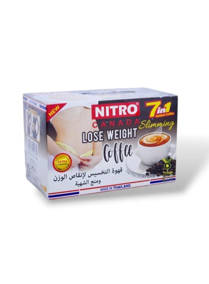NITRO CANADA نيترو كندا قهوة 7 في 1 لفقدان الوزن - 12 كيس - Image 1