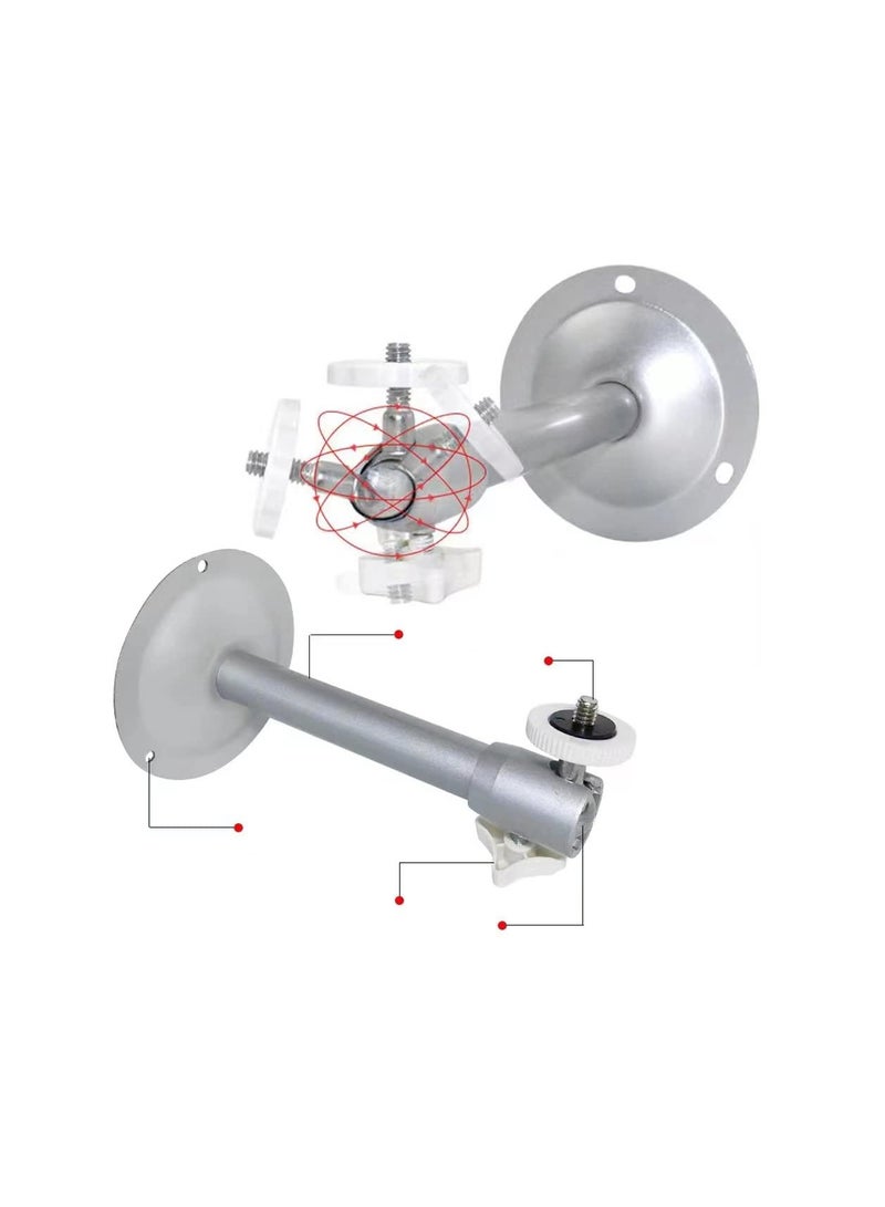 SYOSI 4 Pcs Security Camera Wall Mount for CCTV Bullet Camera, IP Camera Bracket, Aluminum Alloy Indoor Outdoor Wall Ceiling Mount - Image 3