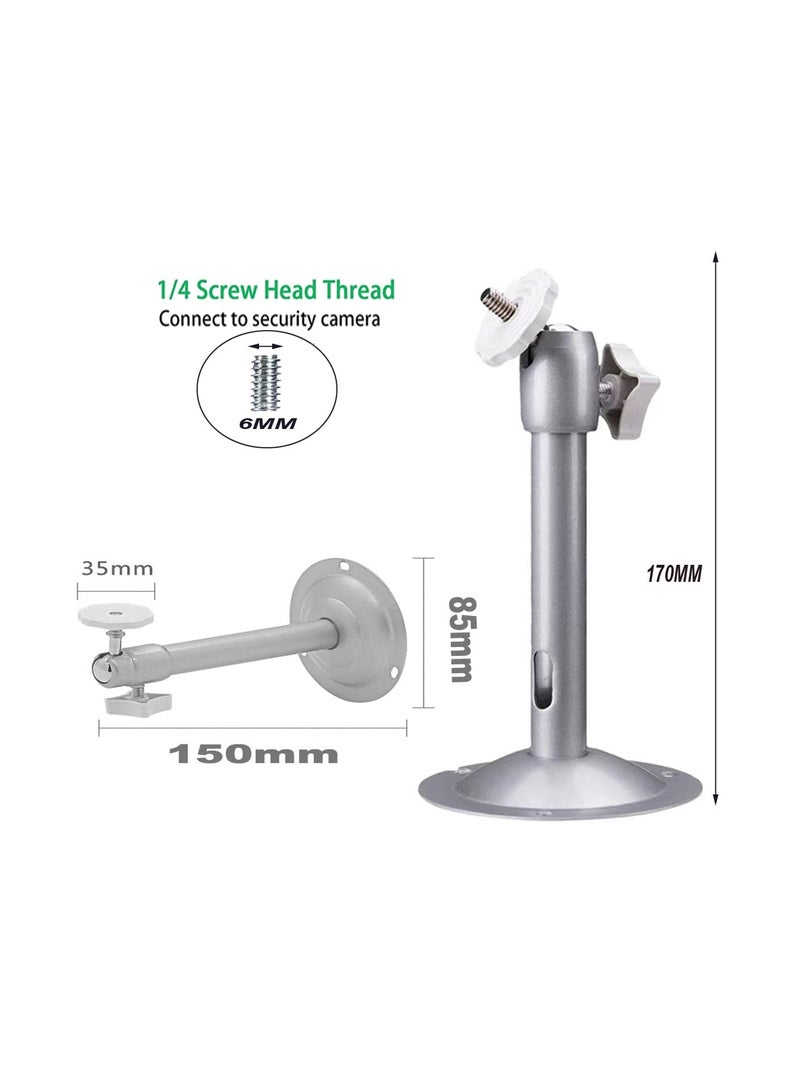 SYOSI 4 Pcs Security Camera Wall Mount for CCTV Bullet Camera, IP Camera Bracket, Aluminum Alloy Indoor Outdoor Wall Ceiling Mount - Image 5