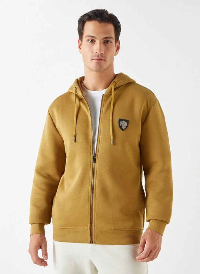 Emperor Solid Hoodie with Zip Closure