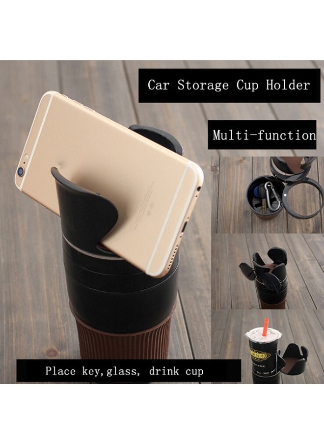 Generic - Multifunctional Car Cup Holder, Adjustable Vehicle-Mounted Water Cup Drink Holder, Dual Cup Organizer, 360° Rotatable Cup Body, Suitable for Many Different Cars' Cup Holders - Image 1