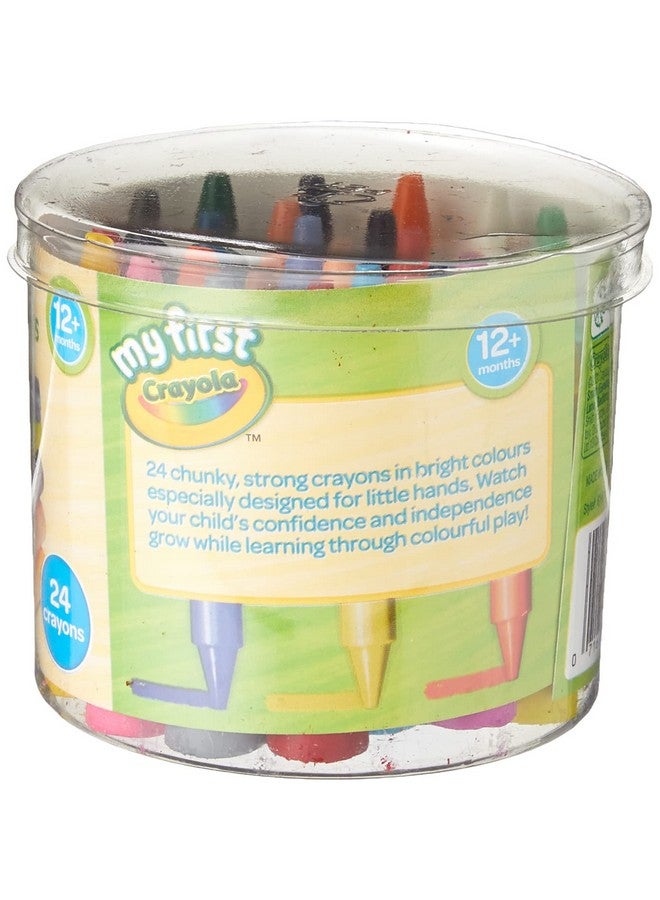 Crayola MyFirst Jumbo Crayons - Assorted Colours (Pack of 24) | Easy-Grip Colouring Crayons Perfect for Toddlers Hands | Ideal for Kids Aged 12+ Months - Image 2