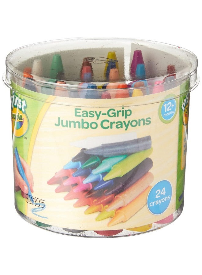 Crayola MyFirst Jumbo Crayons - Assorted Colours (Pack of 24) | Easy-Grip Colouring Crayons Perfect for Toddlers Hands | Ideal for Kids Aged 12+ Months - Image 1