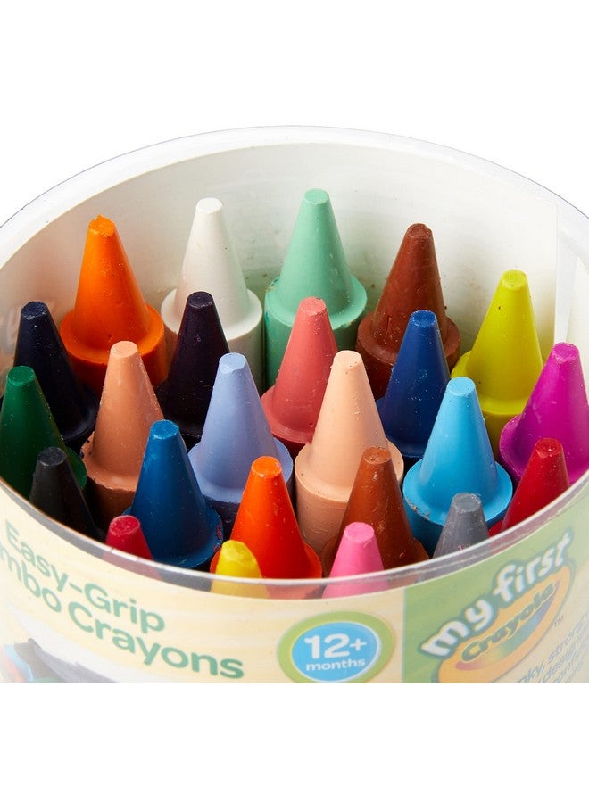 Crayola MyFirst Jumbo Crayons - Assorted Colours (Pack of 24) | Easy-Grip Colouring Crayons Perfect for Toddlers Hands | Ideal for Kids Aged 12+ Months - Image 3
