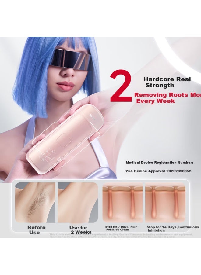 Aux Hair Removal Device Ice Point Laser Painless Full Body Armpit Private Area Home Shaver Girlfriend Wife Gift Box 1208 Ice Point Hair Removal Device - Image 1