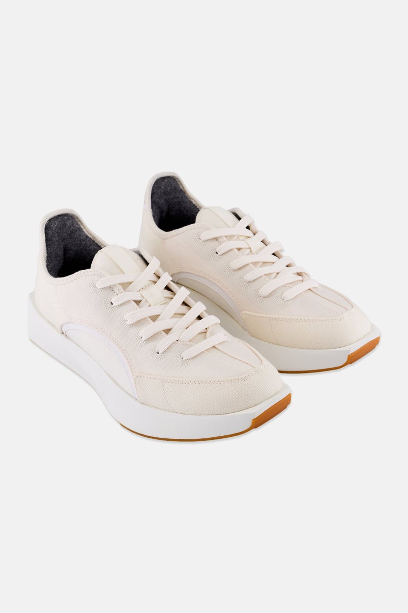 Allbirds Women Lace Up Casual Shoes, Off White - Image 1