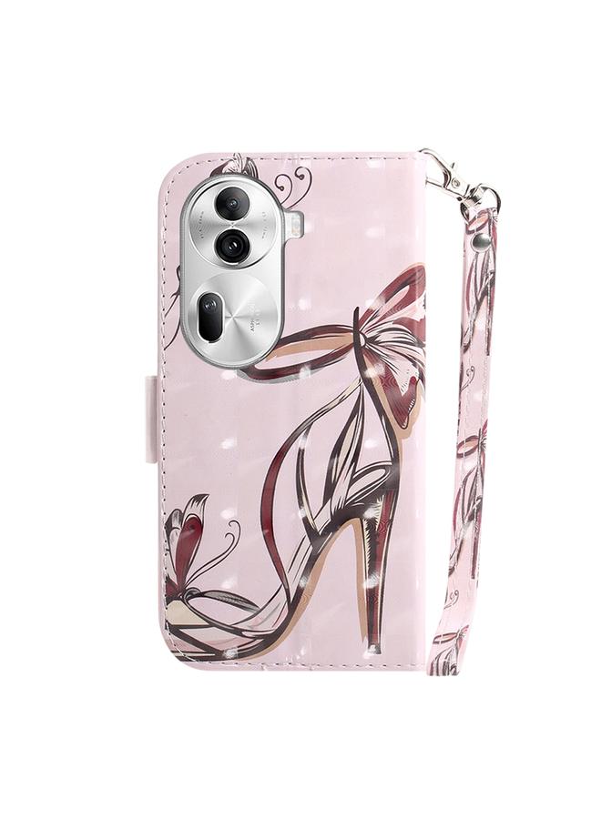 S-TOP Case For OPPO Reno11 Pro 5G Global 3D Colored Horizontal Flip Leather Phone Case - Image 4