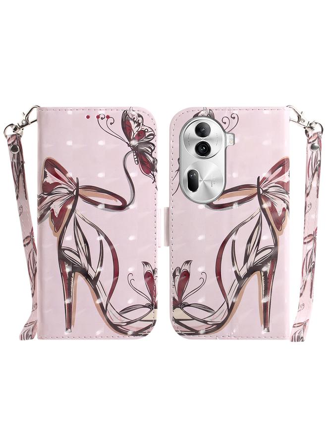 S-TOP Case For OPPO Reno11 Pro 5G Global 3D Colored Horizontal Flip Leather Phone Case - Image 1